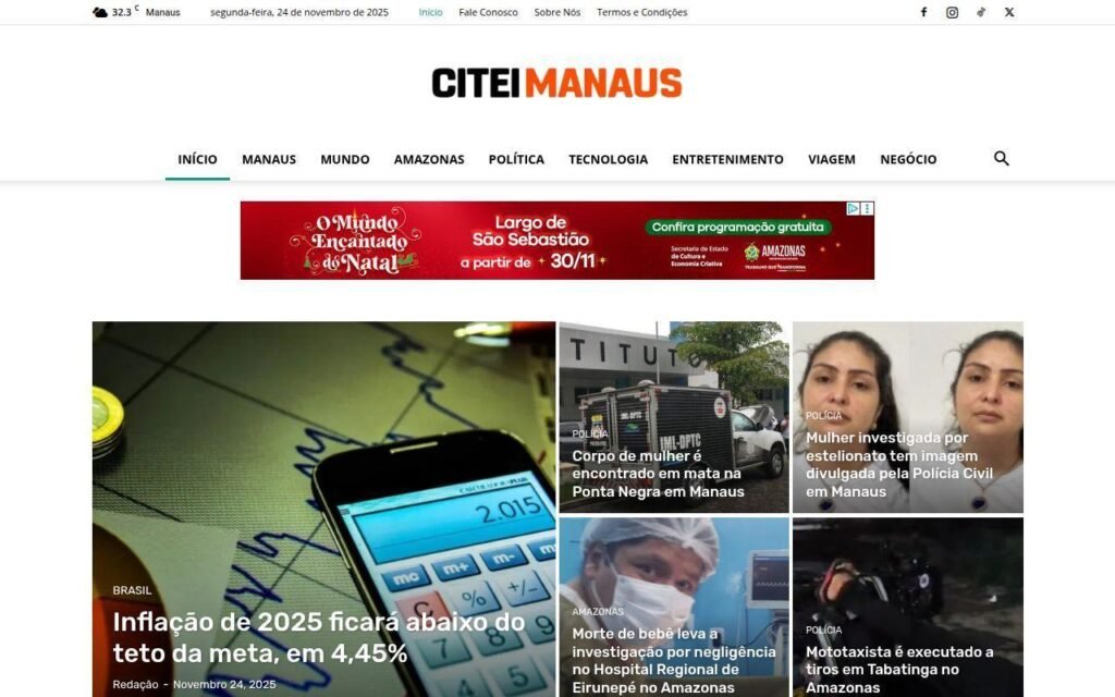 Citei Manaus, notícias e curiosidades de Manaus e Região