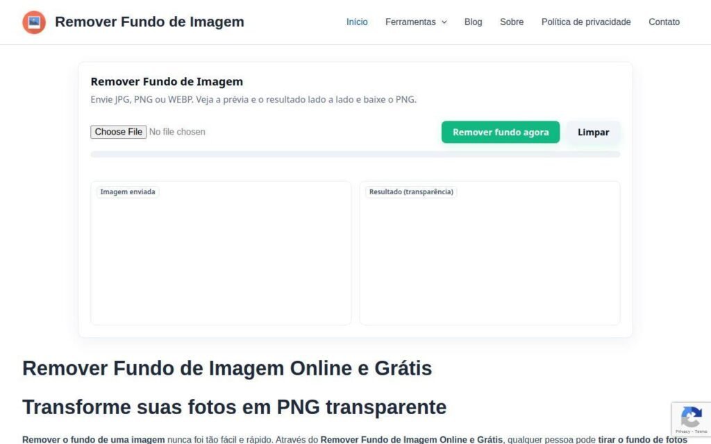 RemoverFundoImagem.com – Ferramenta online para remoção de fundo de imagens