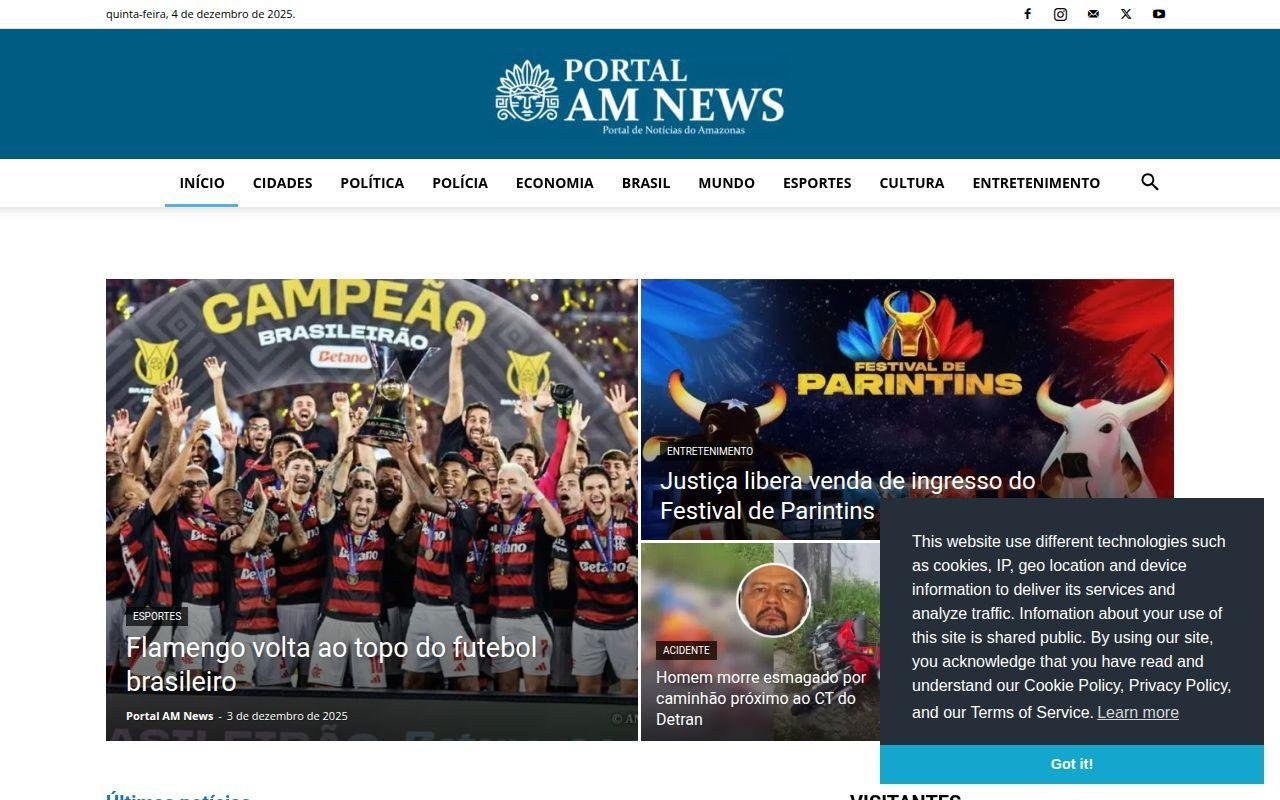 AM News, portal de notícias do Amazonas e região norte