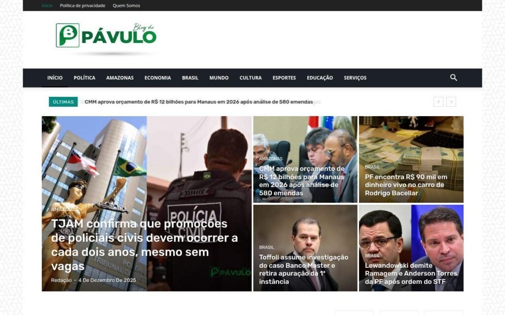 Blog do Pávulo, portal de notícias e atualidades de Manaus e Amazonas