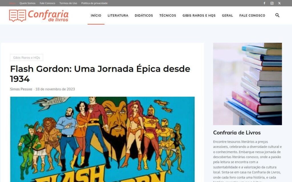 Confraria de Livros, livraria online de acervo variado em Manaus