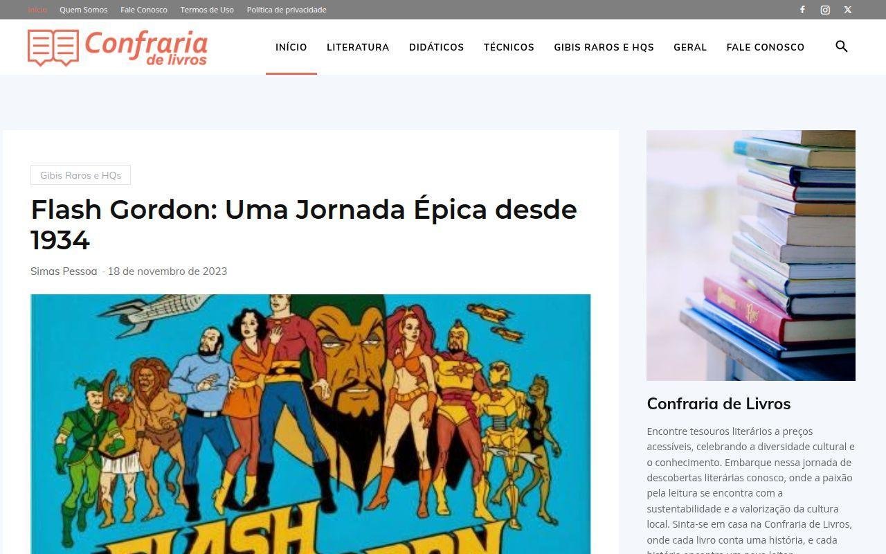 Confraria de Livros, livraria online de acervo variado em Manaus