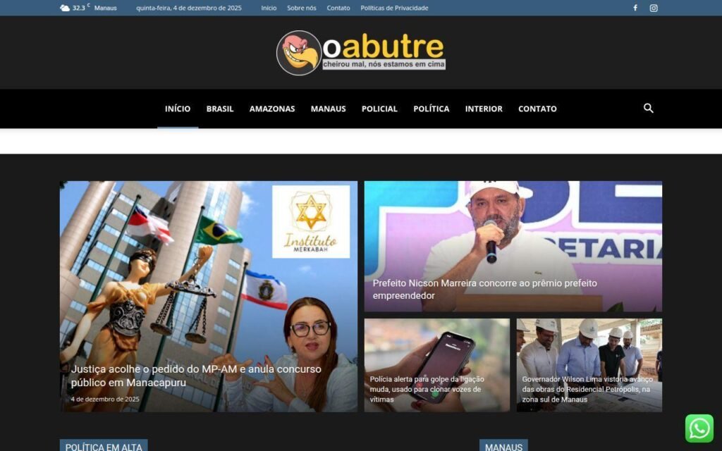 O Abutre, portal independente de notícias de Manaus